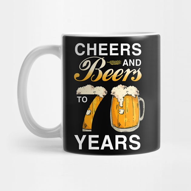 Cheers and Beers to 70 Years by Sunset beach lover